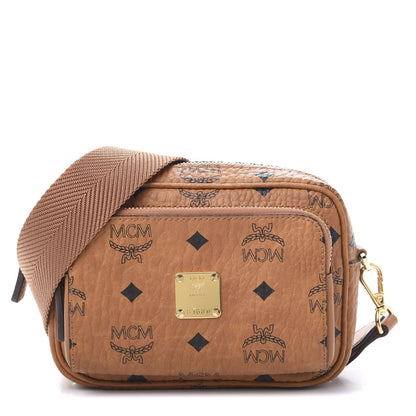 MCM Visetos Klassik Crossbody Bag Cognac 1 of 8