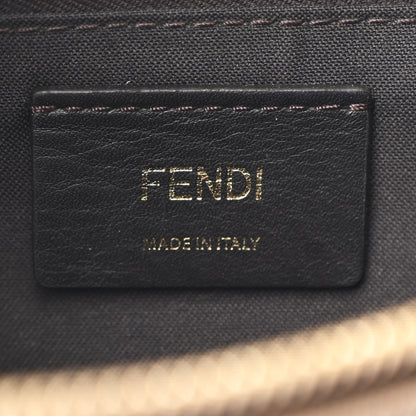 Fendi X FILA Glazed Fabric Vitello Century FF 1974 Mania Belt Bag Mogano Panna Blueberry 6 of 10