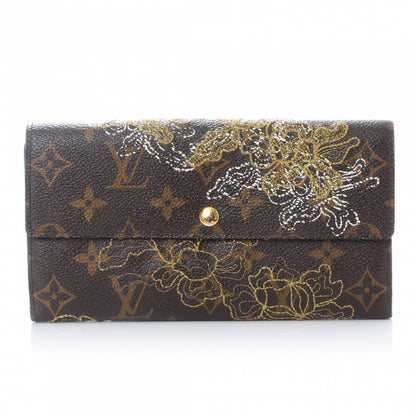 Louis Vuitton Monogram Dentelle Sarah Wallet Gold 1 of 7