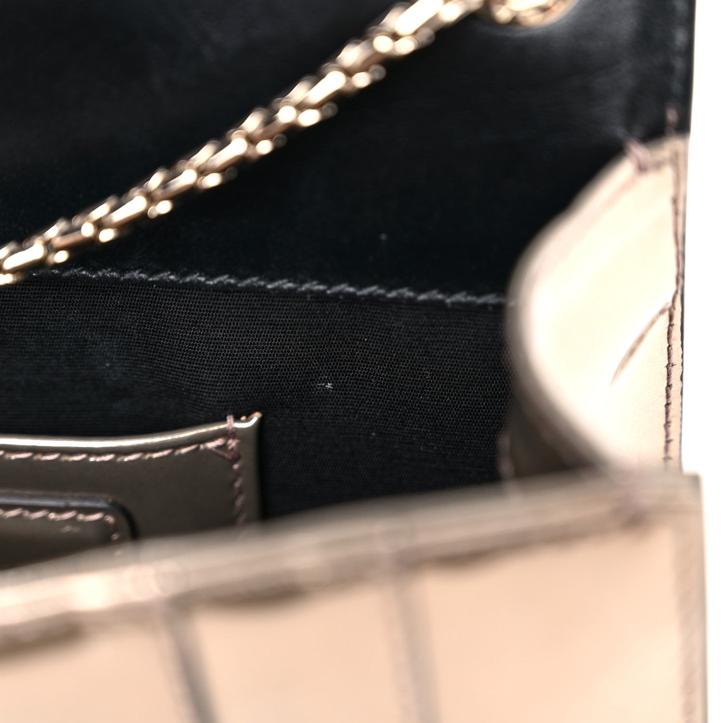 Metallic Calfskin Serpenti Forever Crossbody Bag Bronze
