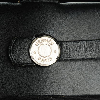 Hermes Toile Vache Hunter Herbag Cabas MM Black 8 of 12