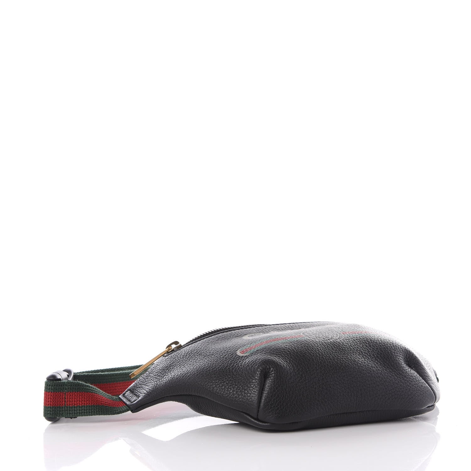 Gucci Grained Calfskin Small Logo Belt Bag Black 3 of 7