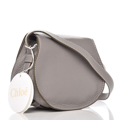Chloe Calfskin Mini Marcie Round Crossbody Bag Cashmere Grey 3 of 7