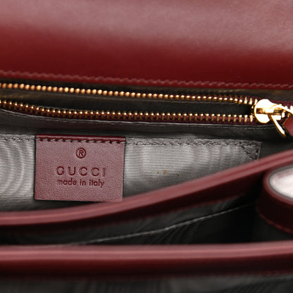 Gucci Smooth Calfskin Small Zumi Shoulder Bag Vintage Bordeaux 6 of 11