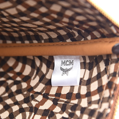 MCM Visetos Medium Liz Reversible Shopper Tote Cognac 12 of 18