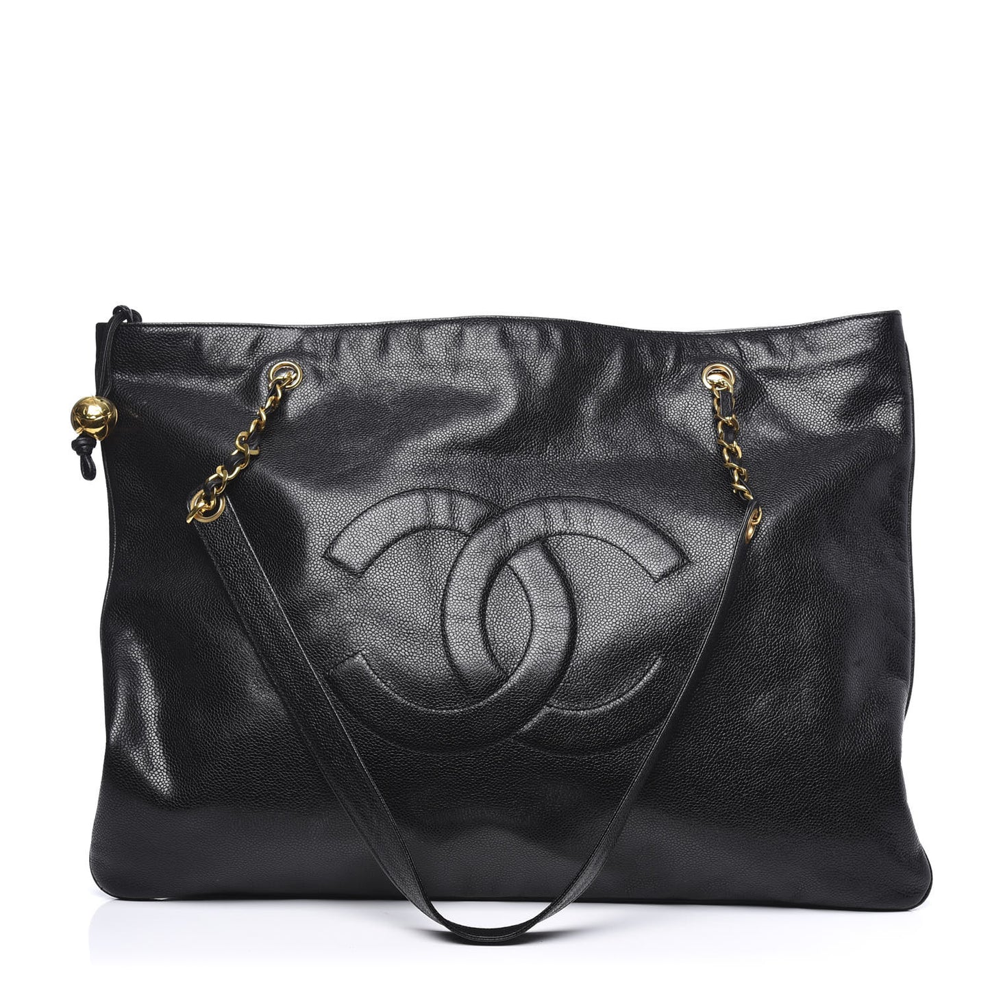 Caviar CC Shoulder Bag Black