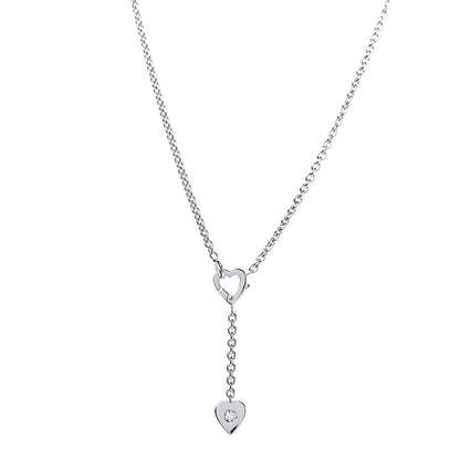 Cartier 18K White Gold Diamond Mon Amour Lariat Necklace 1 of 6