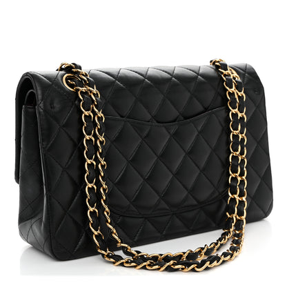 Chanel Lambskin Quilted Medium Double Flap Black 3 of 12