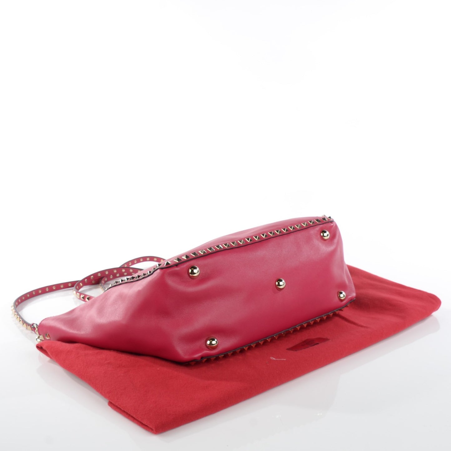 Vitello Medium Rockstud Tote Cyclamin