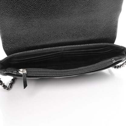 Chanel Caviar Half Moon Wallet On Chain WOC Black 6 of 9