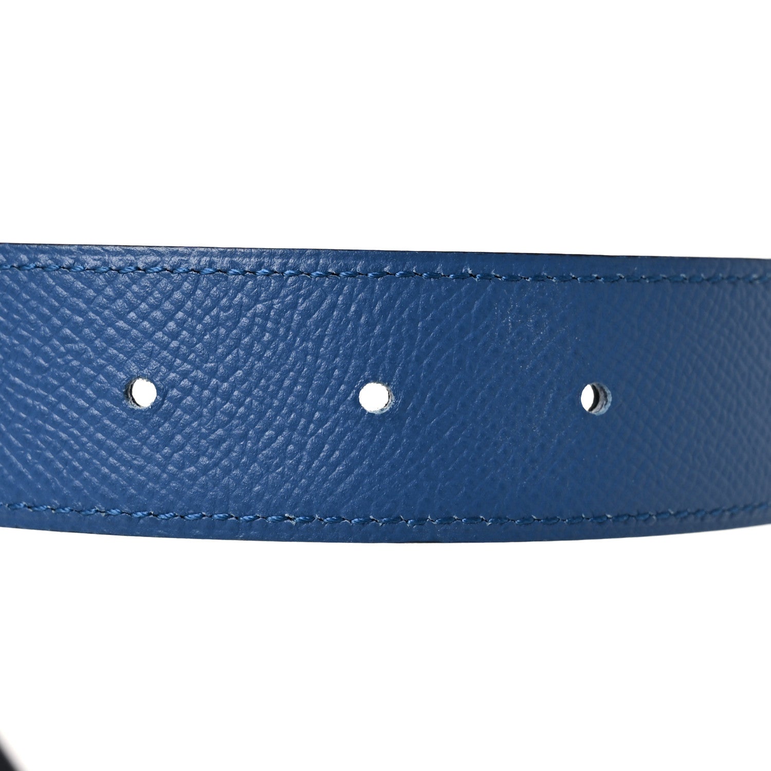 Hermes Swift Epsom Reversible Glenan 32mm Belt 85 34 Bleu Agate Black 3 of 7