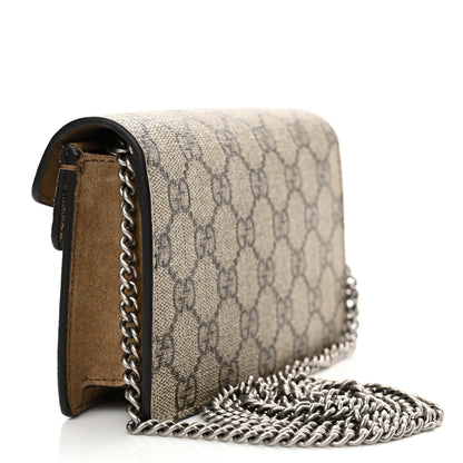 Gucci GG Supreme Monogram Super Mini Dionysus Shoulder Bag Taupe 3 of 11