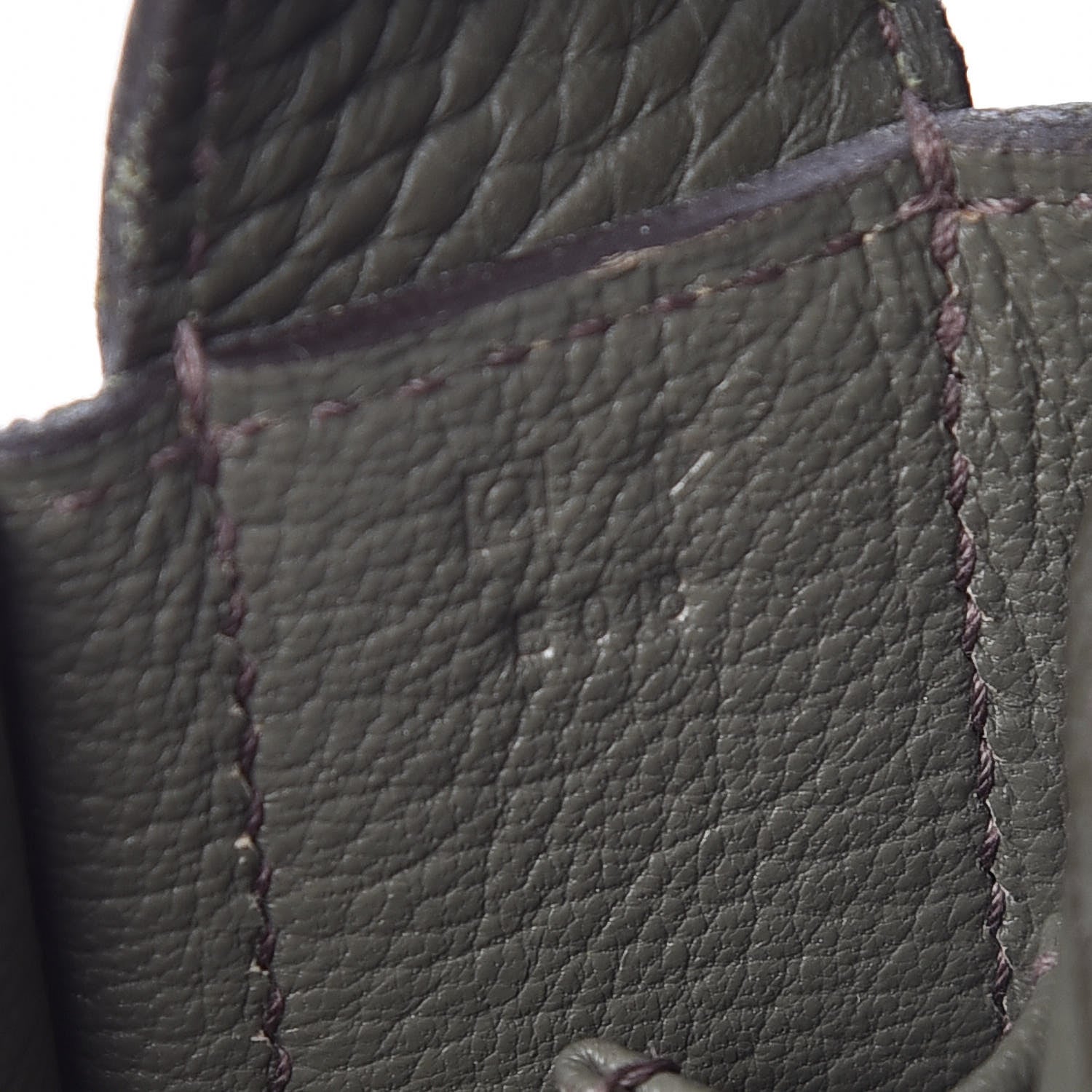 Hermes Taurillon Clemence Steve Pochette Vert De Gris 9 of 9