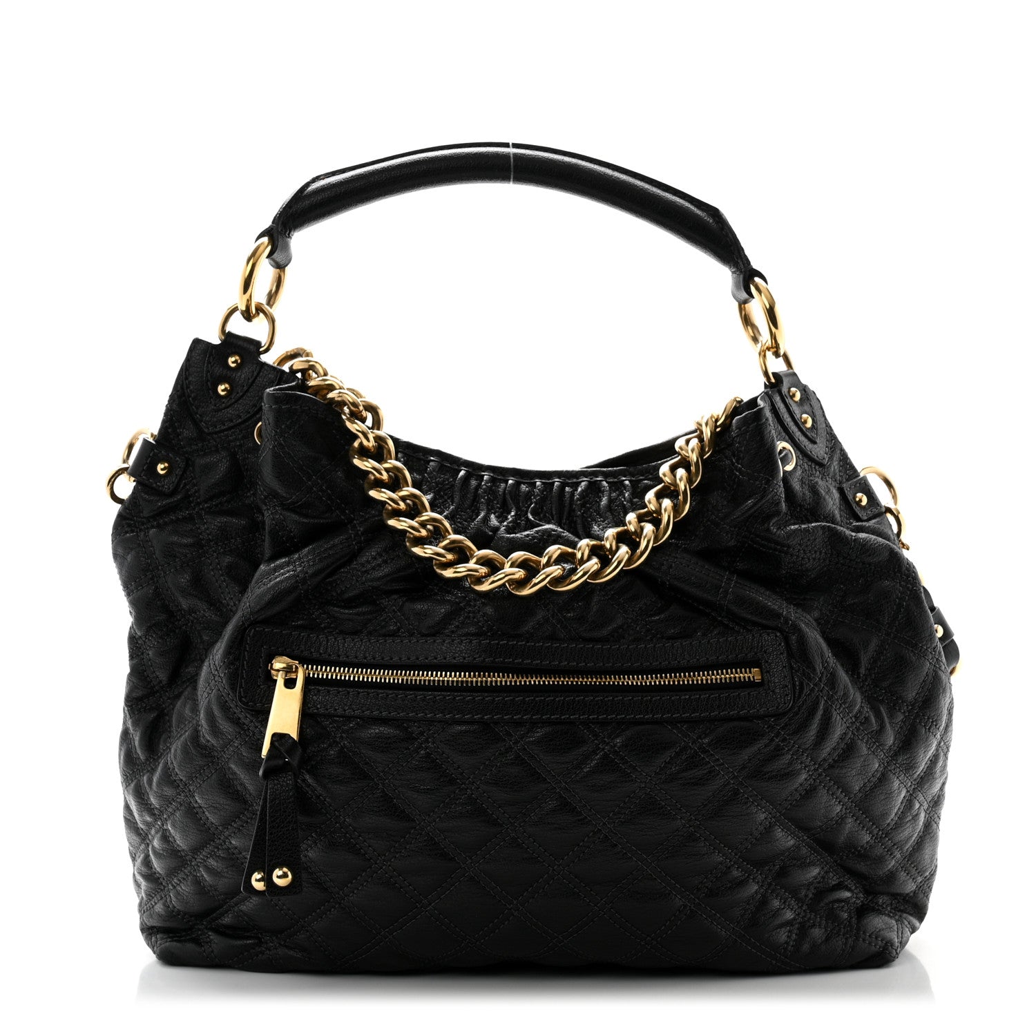 Marc Jacobs Calfskin Quilted Stam Hobo Black 1 of 9