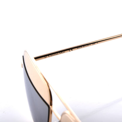 Christian Dior Split 1 Aviator Sunglasses Gold Silver 7 of 9