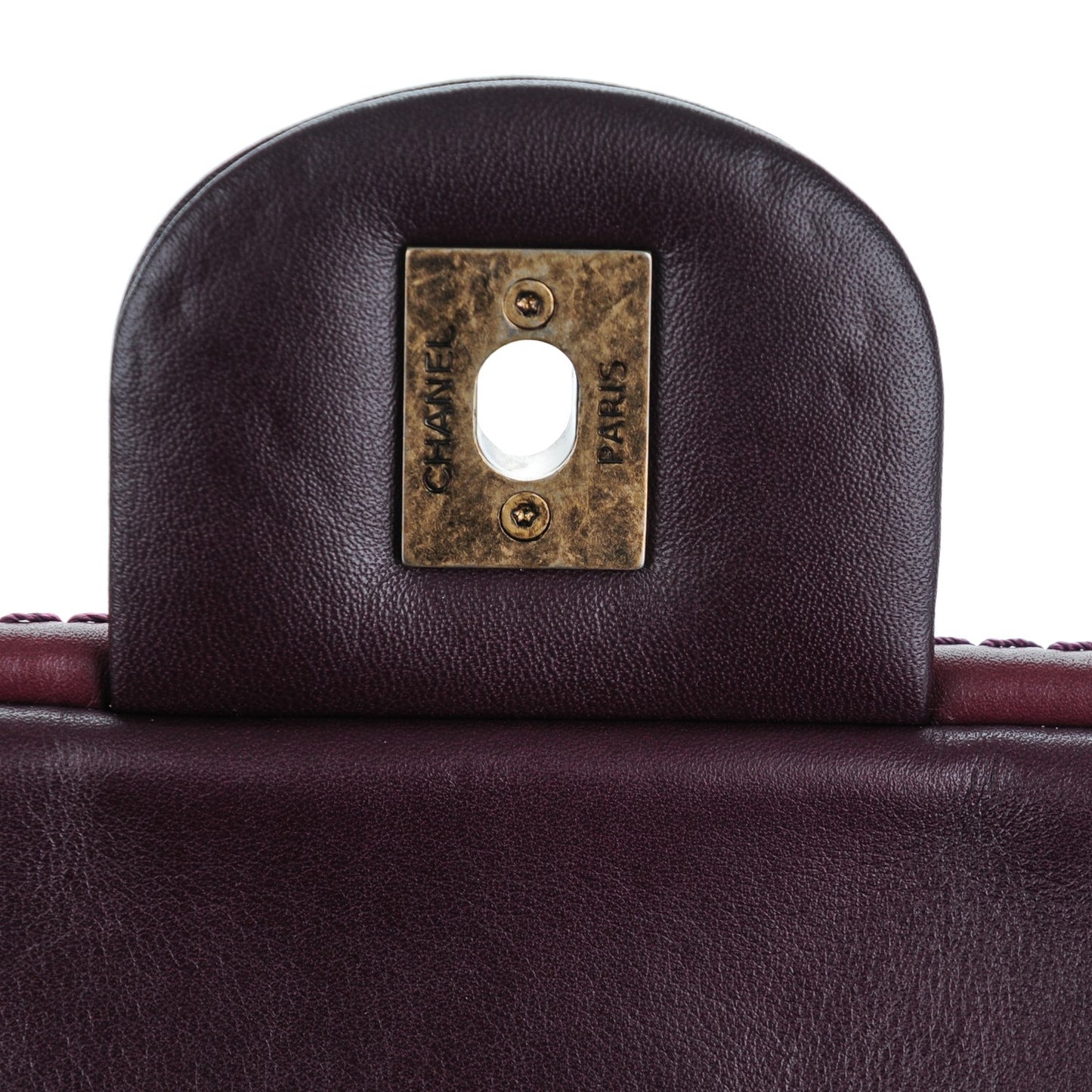 Calfskin Stitch Triptych Flap