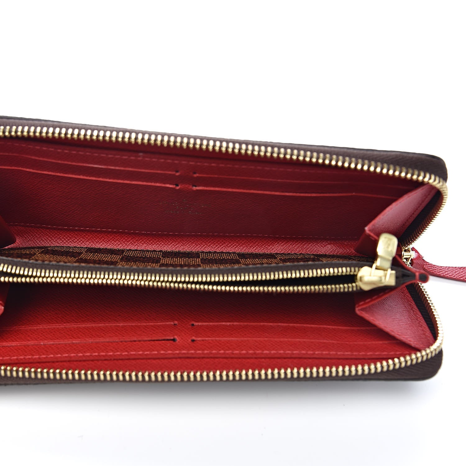 Louis Vuitton Damier Ebene Clemence Wallet Cherry 5 of 8