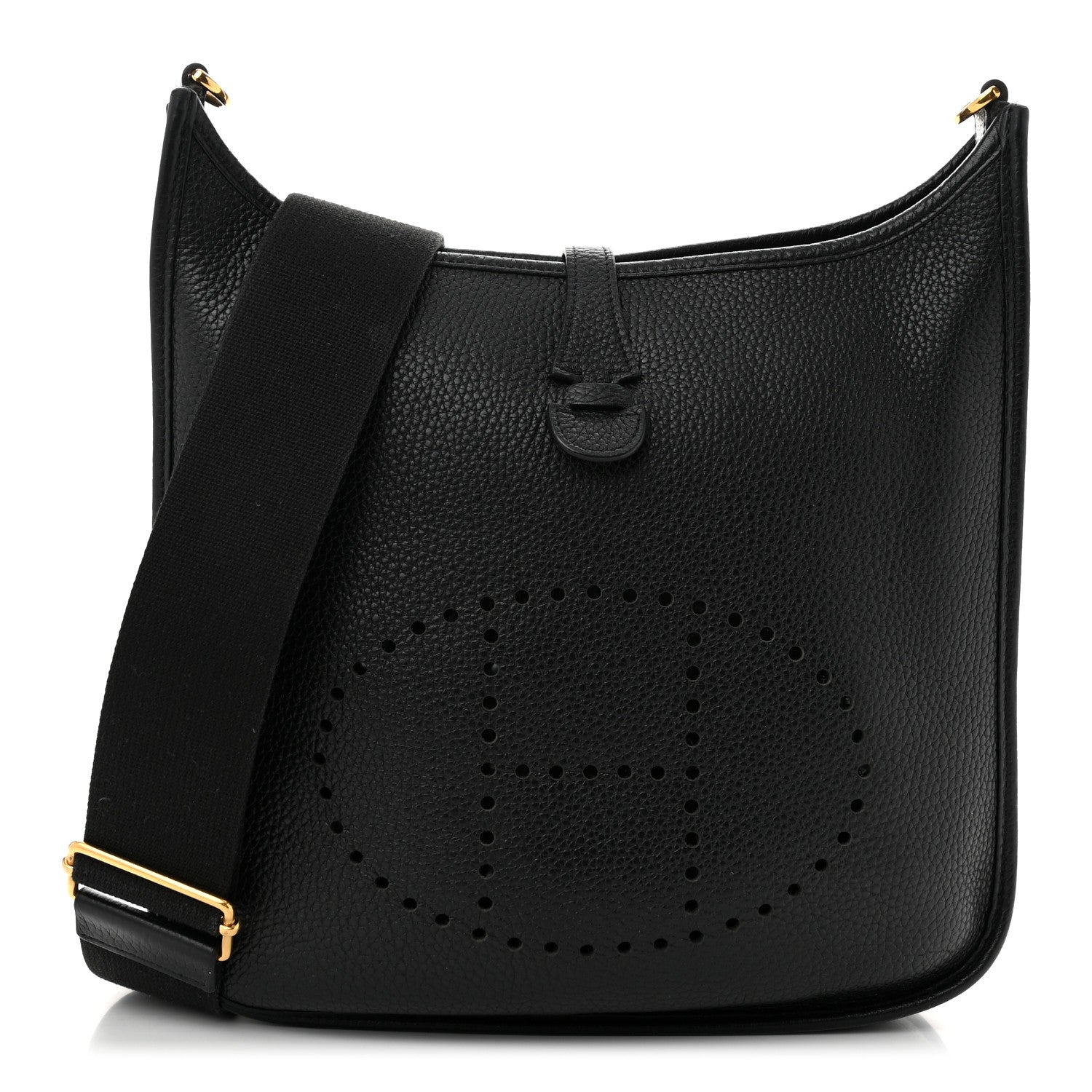 Hermes Taurillon Clemence EVELYNE III PM Black 1 of 11