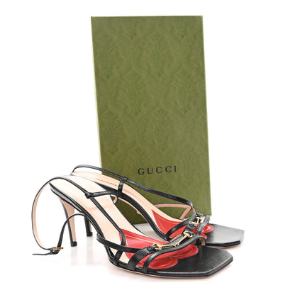Gucci Malaga Kid Victoria Strappy Horsebit Sandals 41 Black 9 of 9