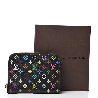 Louis Vuitton Monogram Multicolor Zippy Coin Purse Black Grenade 6 of 6