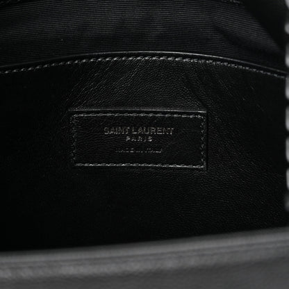 Saint Laurent Grain De Poudre Medium West Hollywood Monogram Fold-Over Black 6 of 12