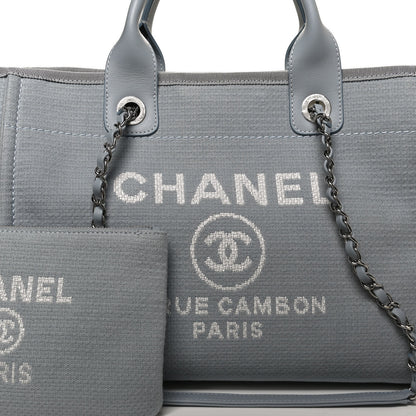 Chanel Mixed Fibers Small Deauville Tote Grey 7 of 10