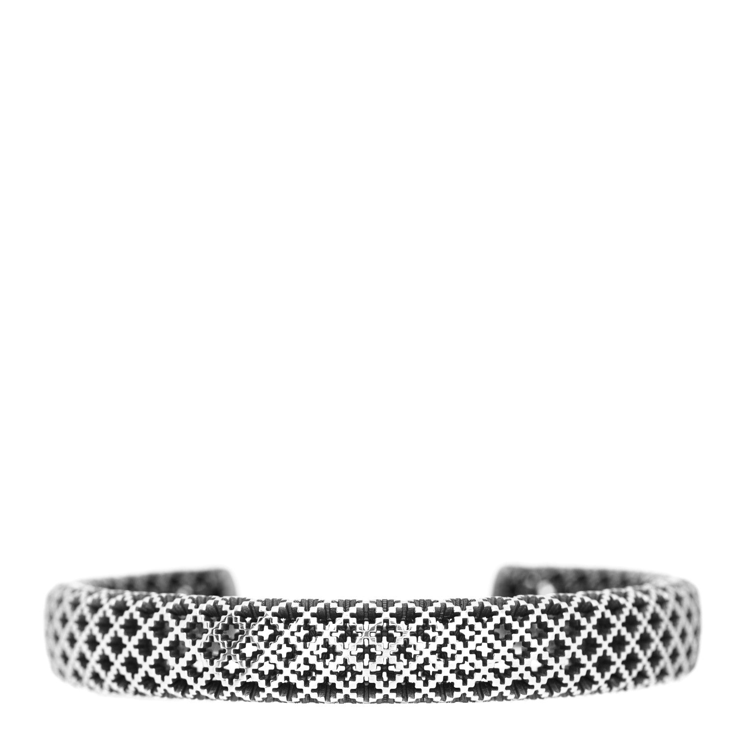 Gucci Sterling Silver Diamantissima Cuff Bracelet 1 of 3