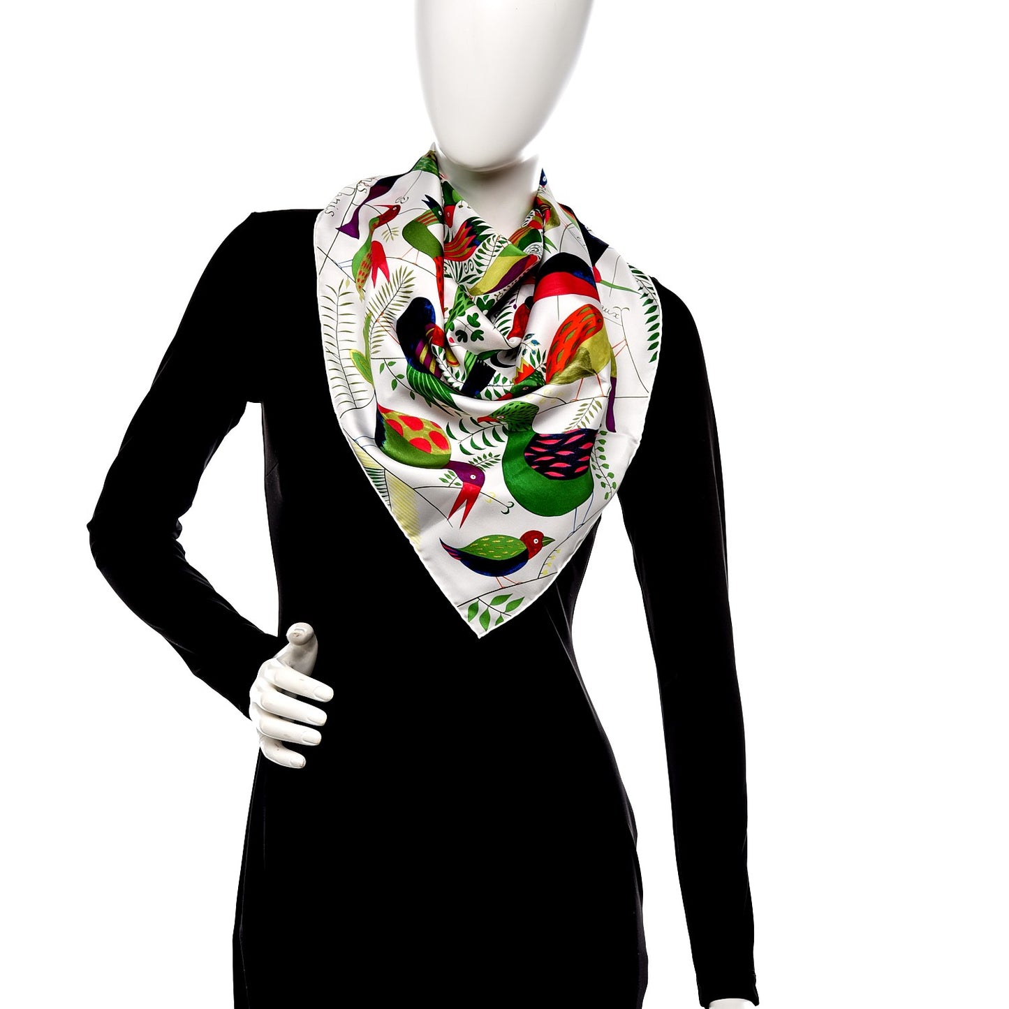 Silk Le Bal Des Oiseaux Scarf 90