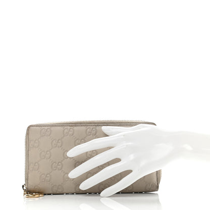 Gucci Guccissima Large Twins Zip Around Off White 2 of 11
