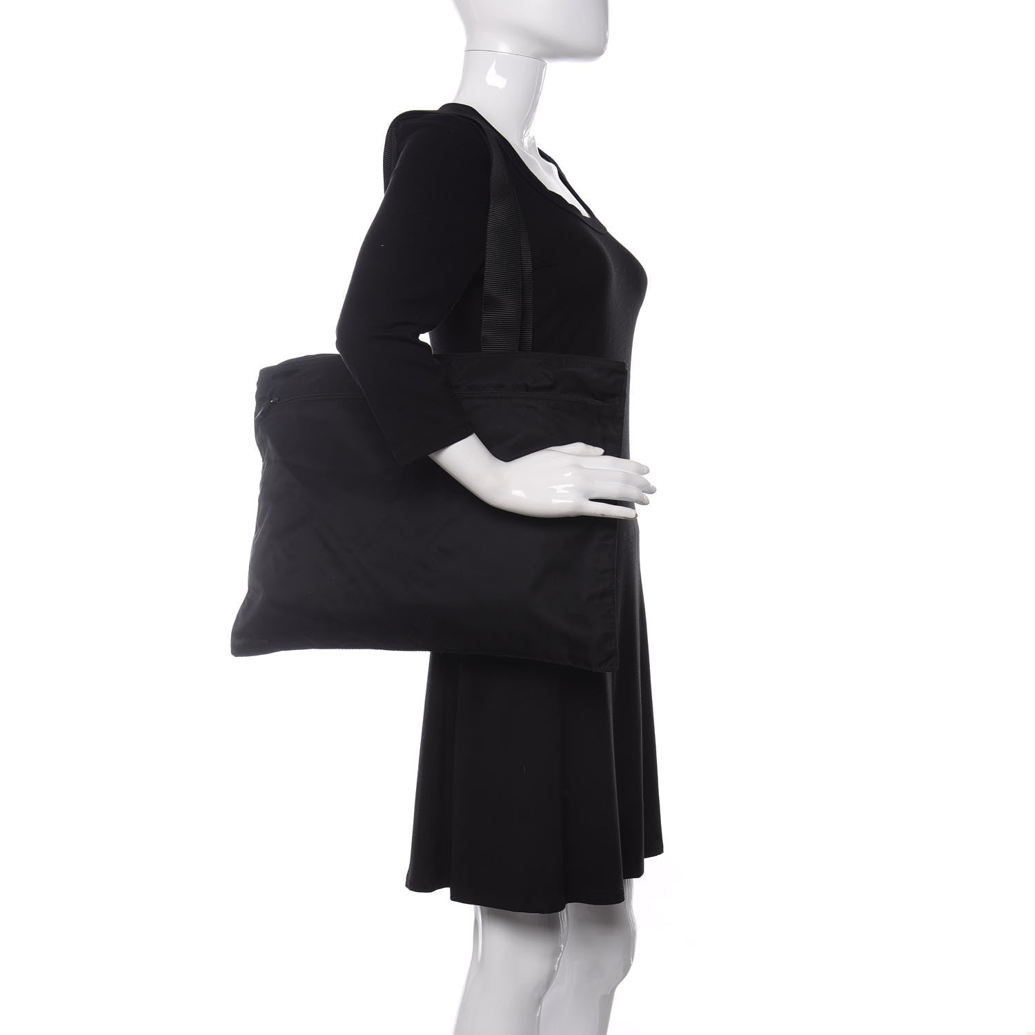 Prada Nylon Tote Black 2 of 10