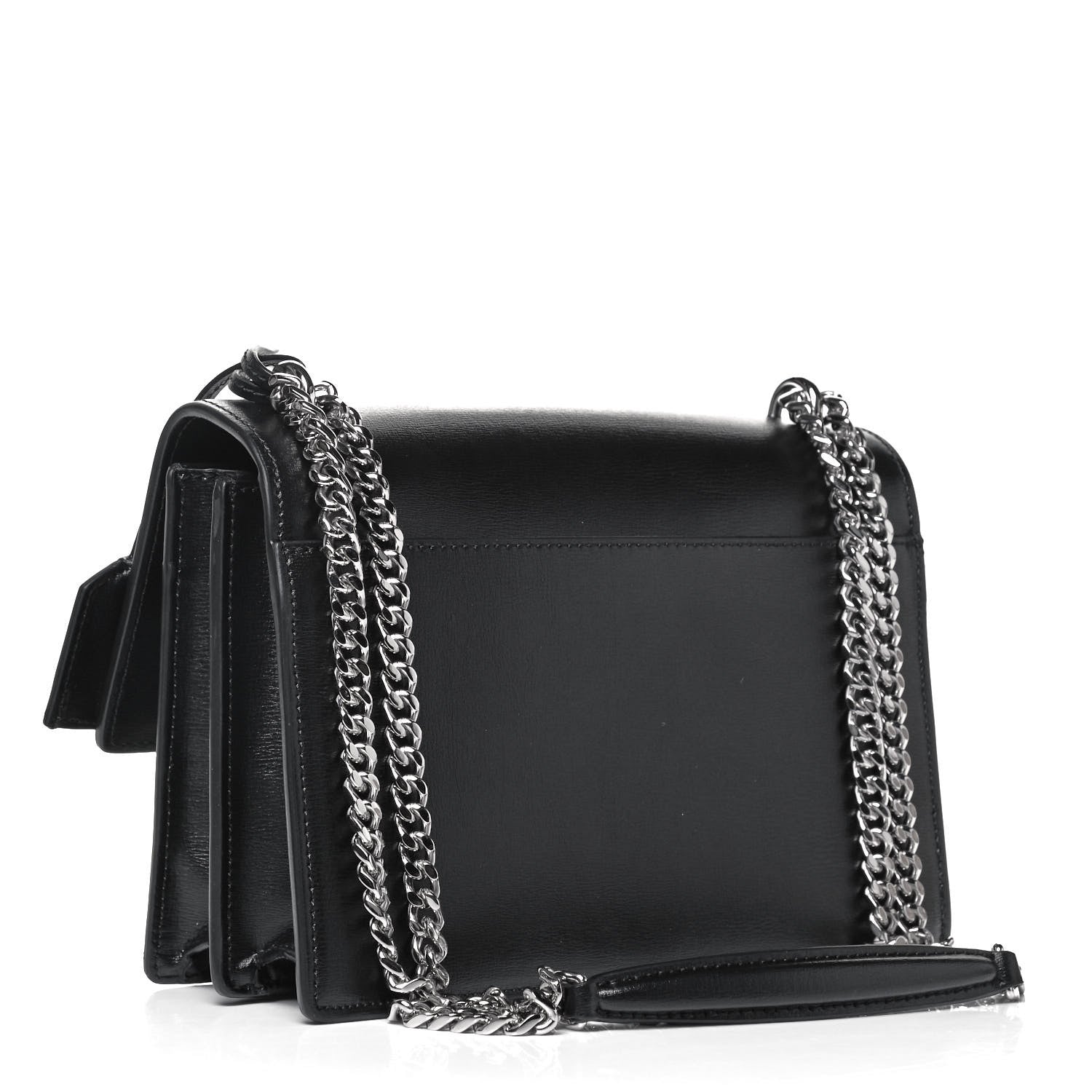 Saint Laurent Calfskin Medium Monogram Sunset Black 3 of 9