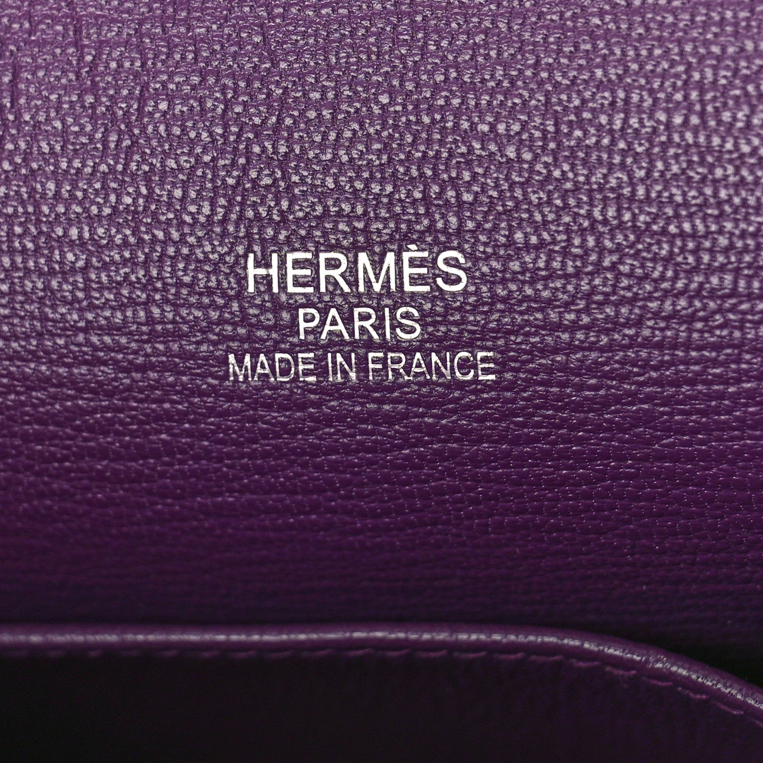 Hermes Taurillon Clemence Jypsiere 34 Cassis 6 of 9