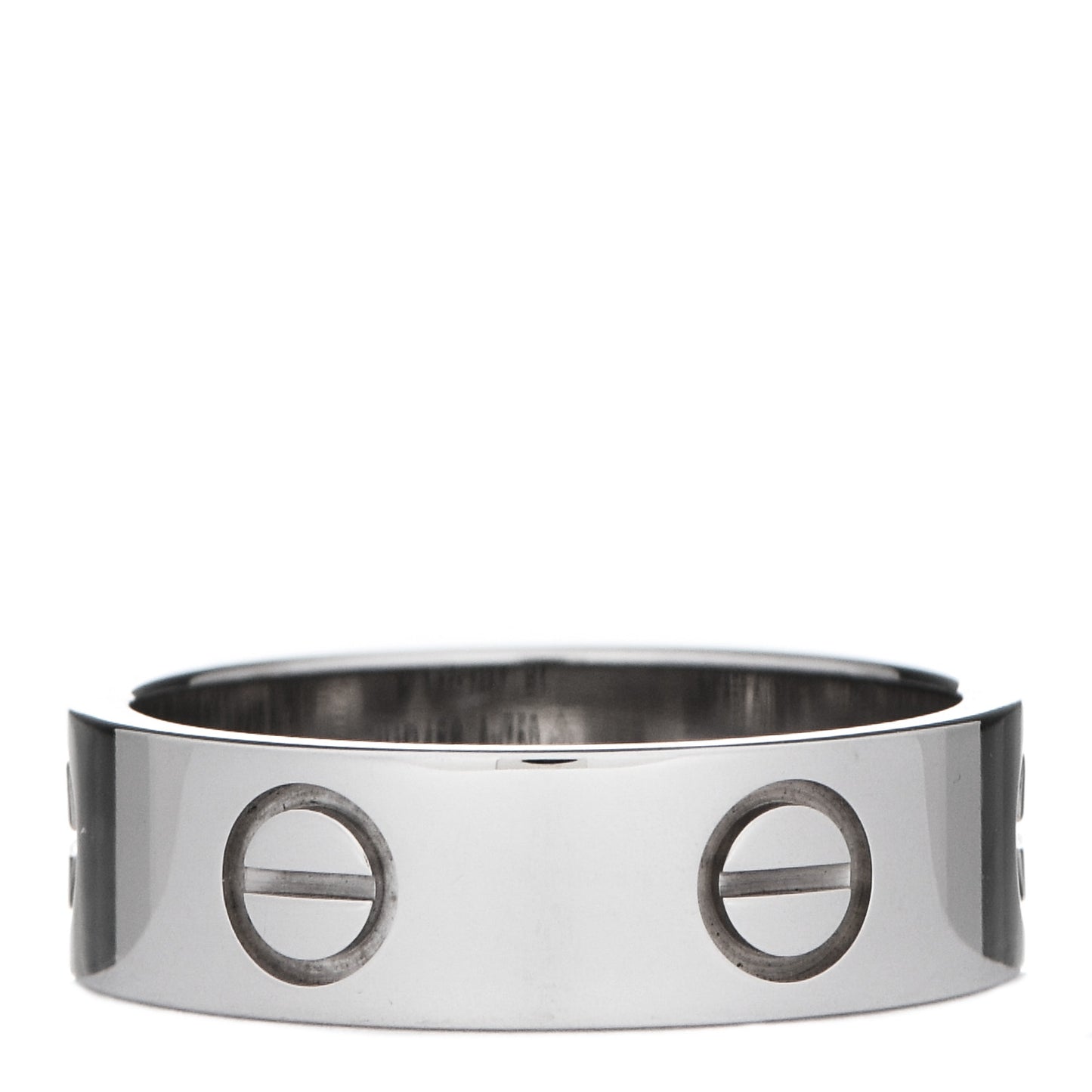 18K White Gold 5.5mm LOVE Ring 51 5.75