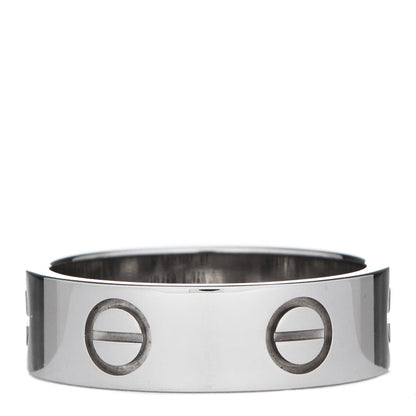Cartier 18K White Gold 5.5mm LOVE Ring 51 5.75 3 of 5