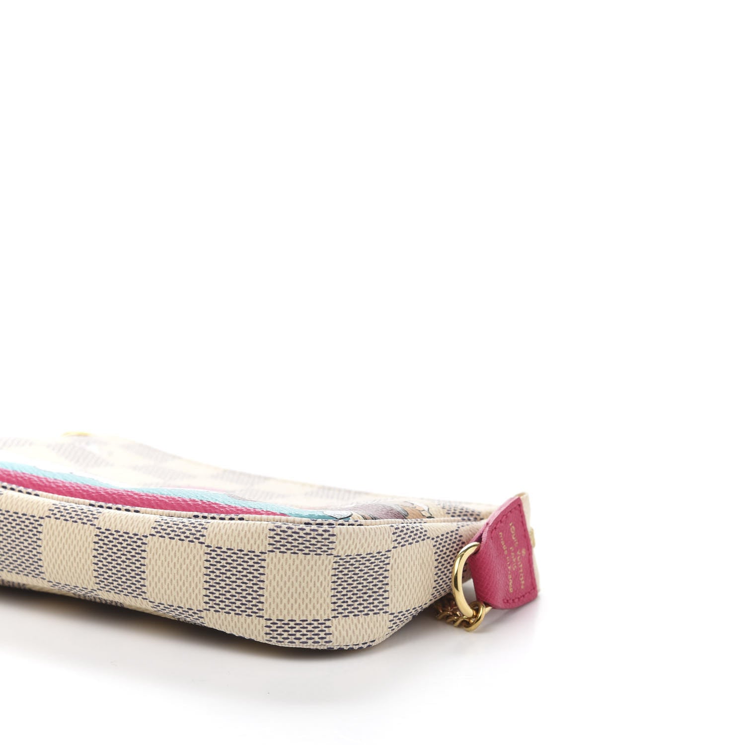 Louis Vuitton Damier Azur 2015 Christmas Animation Mini Pochette Accessories 8 of 10