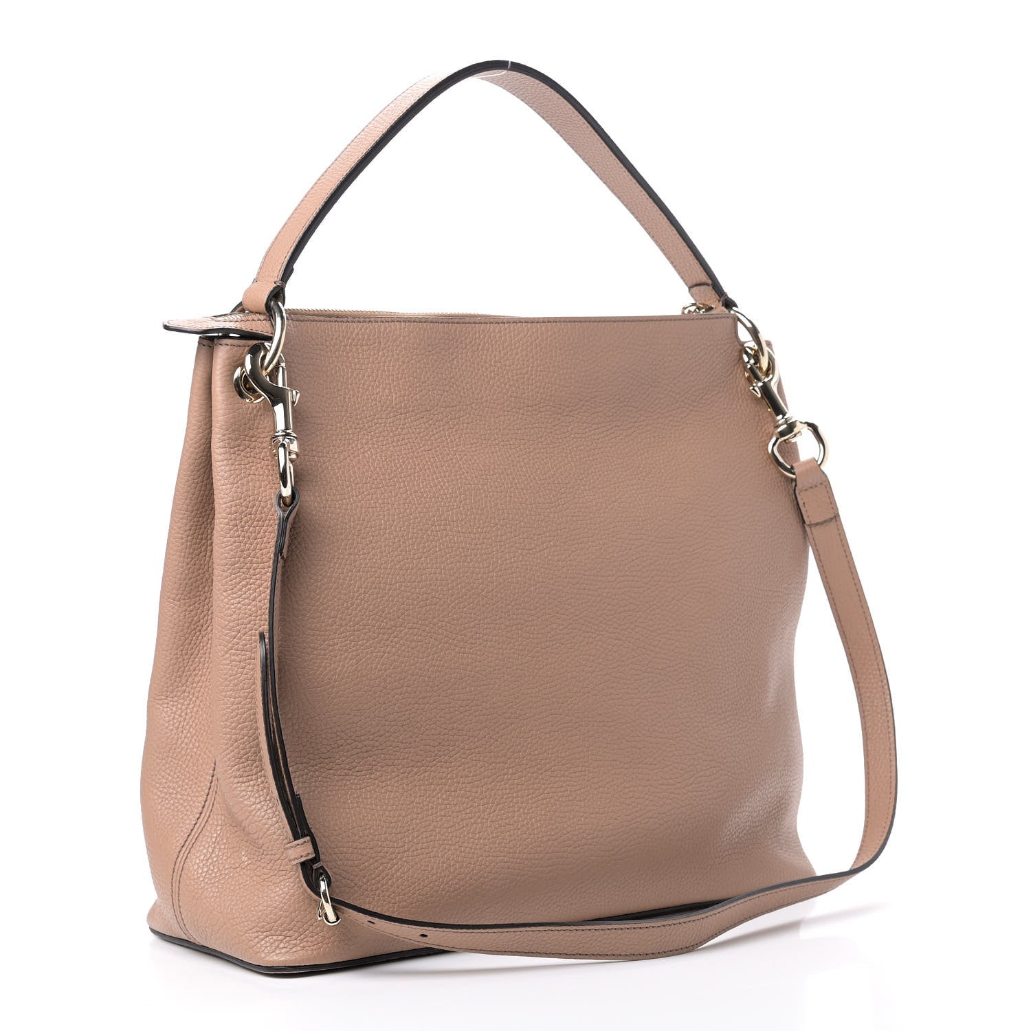 Gucci Pebbled Calfskin Large Soho Hobo Camelia 3 of 9