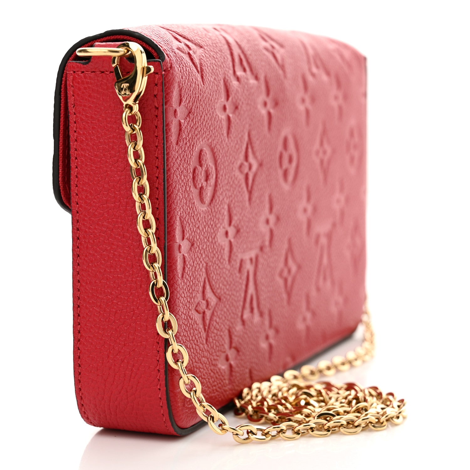 Louis Vuitton Empreinte Pochette Felicie Chain Wallet Scarlet 4 of 11