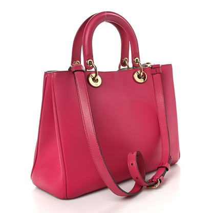 Christian Dior Smooth Calfskin Medium Diorissimo Tote Fuchsia 3 of 9