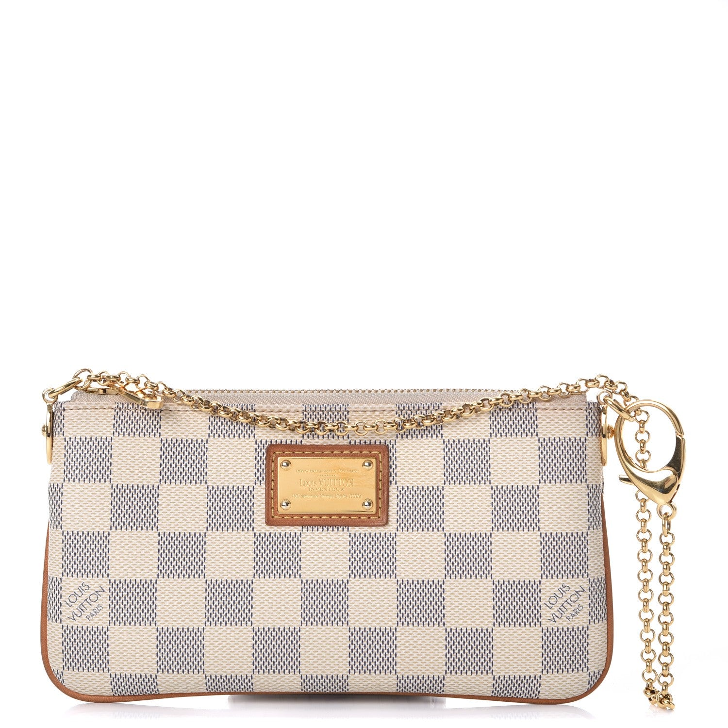 Louis Vuitton Damier Azur Pochette Milla MM 1 of 12