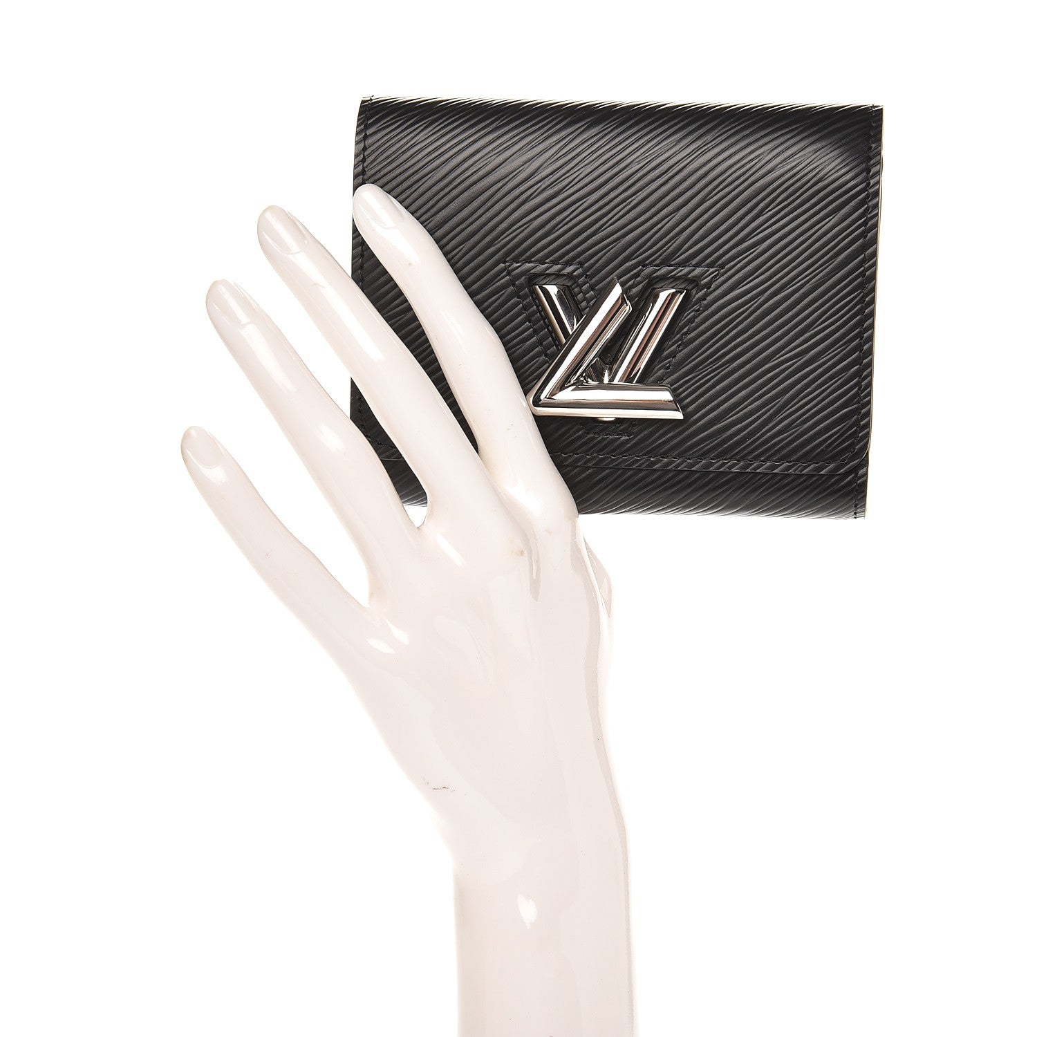 Louis Vuitton Epi Twist Compact Wallet Black 2 of 6