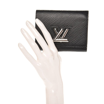 Louis Vuitton Epi Twist Compact Wallet Black 2 of 6