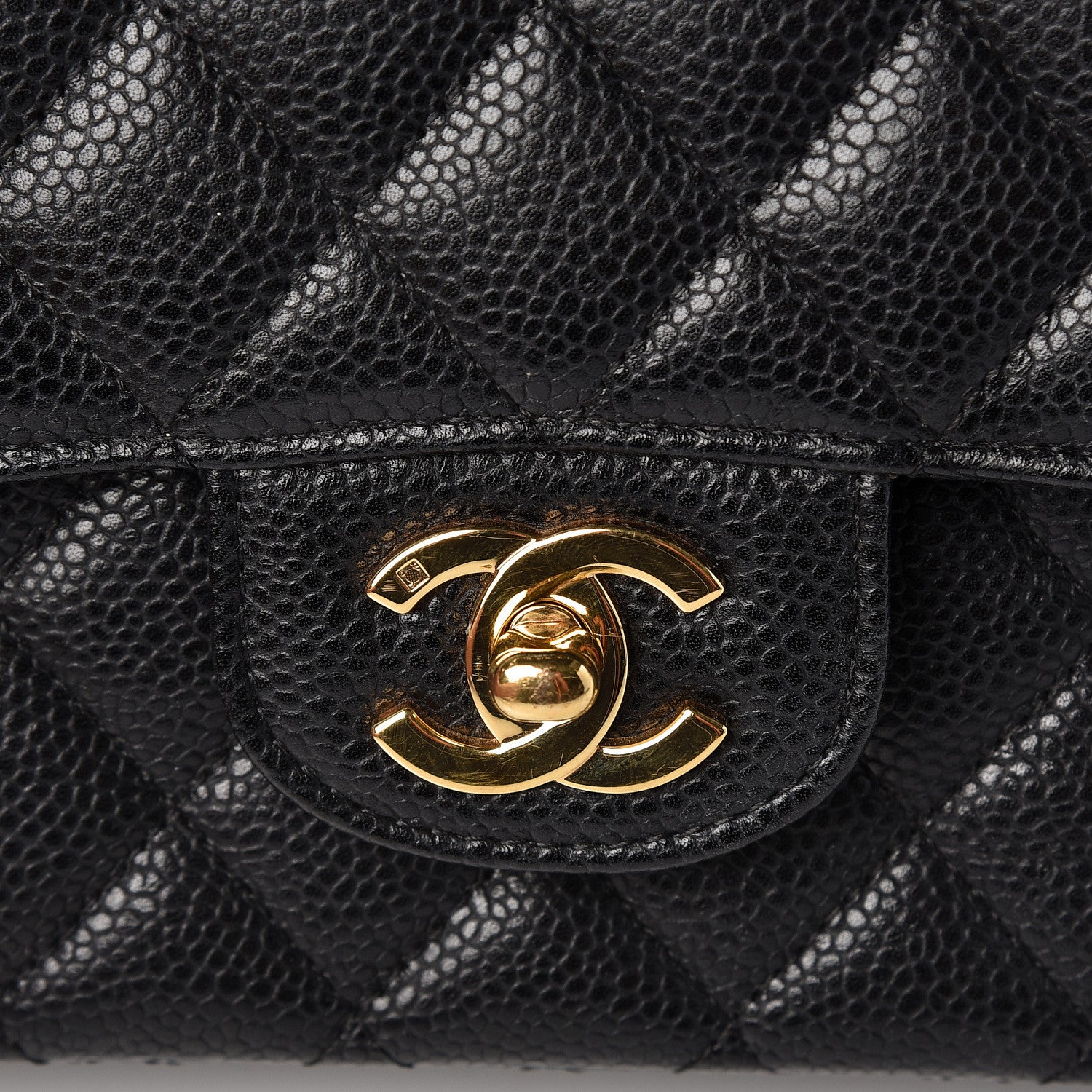 Chanel Caviar Quilted Medium Double Flap Black 9 of 11