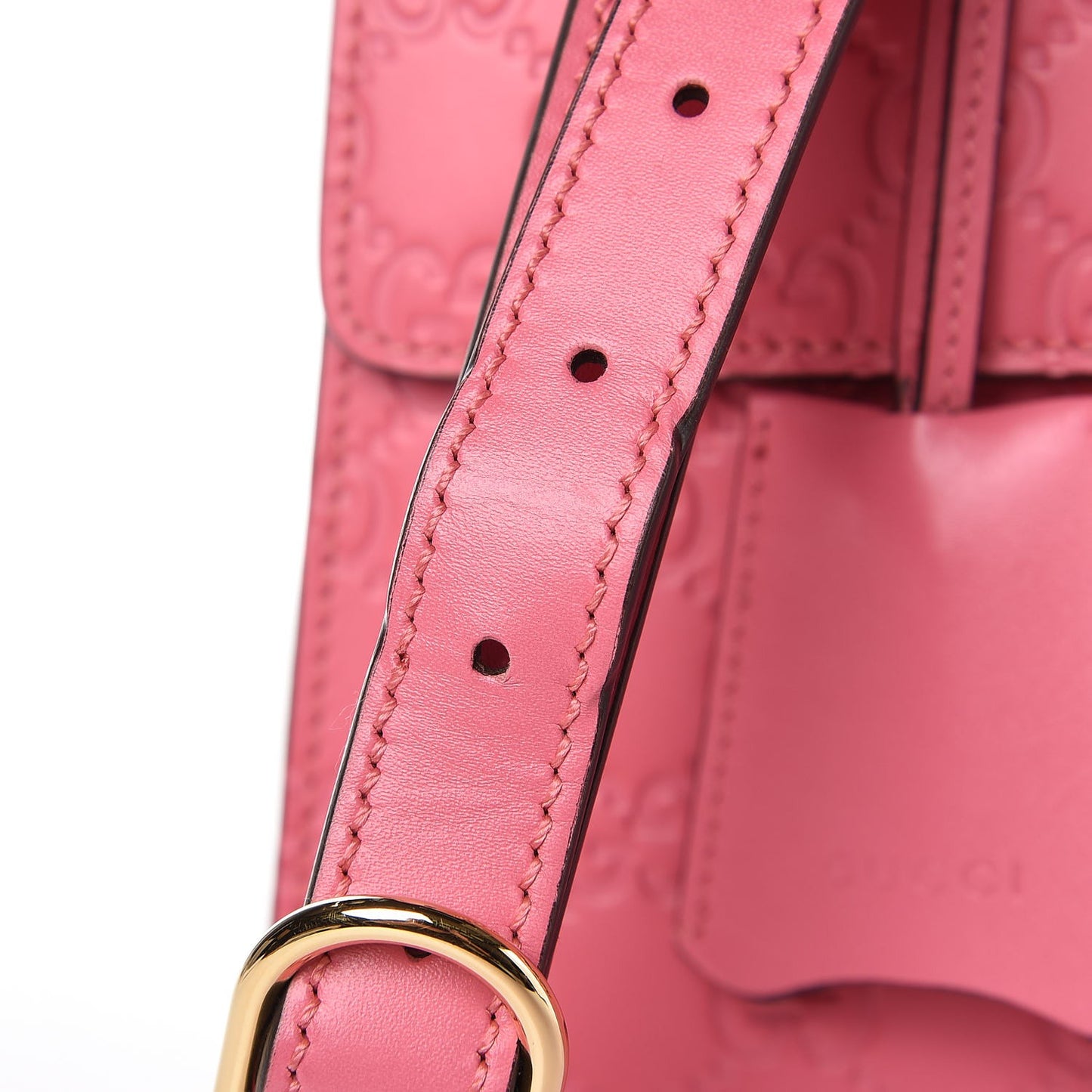 Guccissima Signature Medium Padlock Top Handle Bag Flush