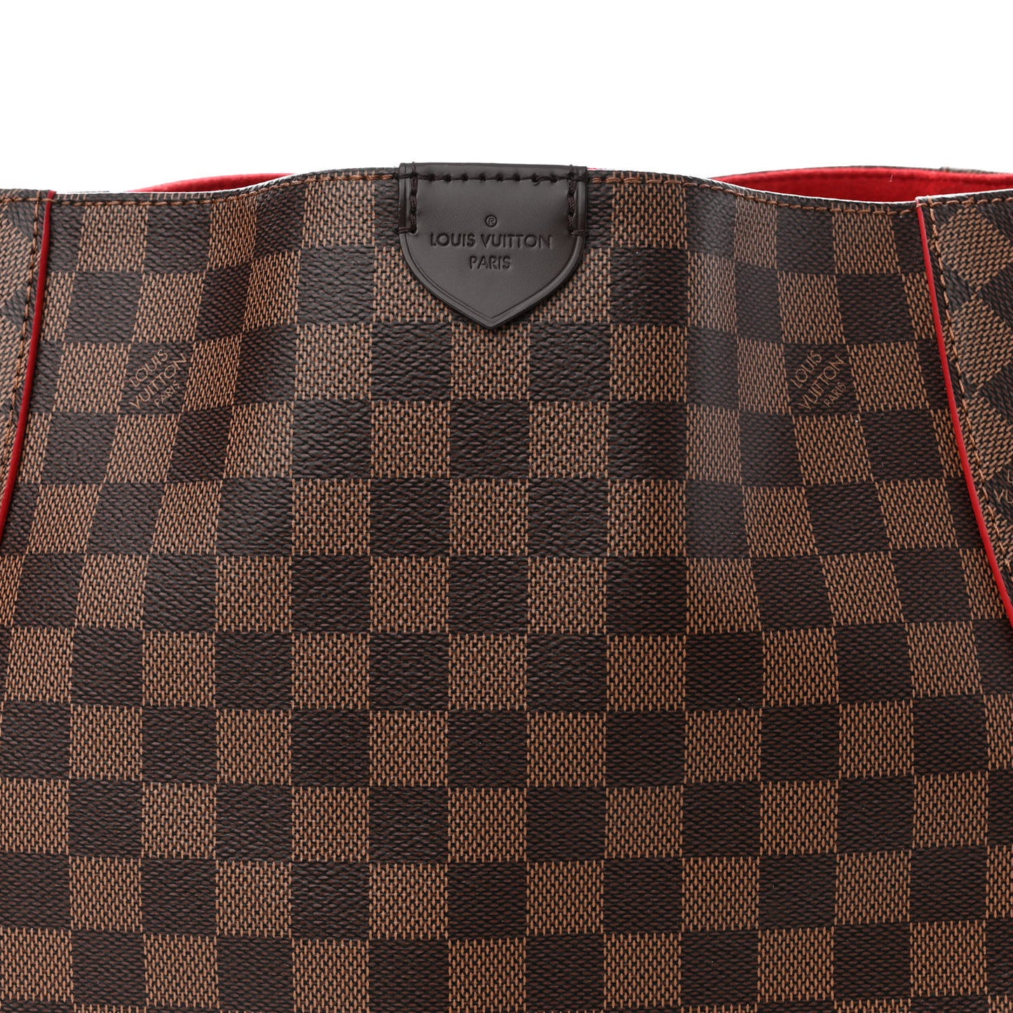 Damier Ebene Caissa Hobo Cherry