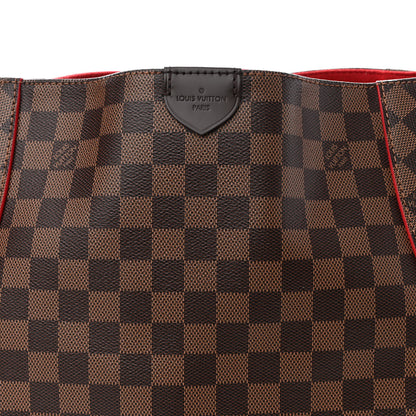 Louis Vuitton Damier Ebene Caissa Hobo Cherry 7 of 9