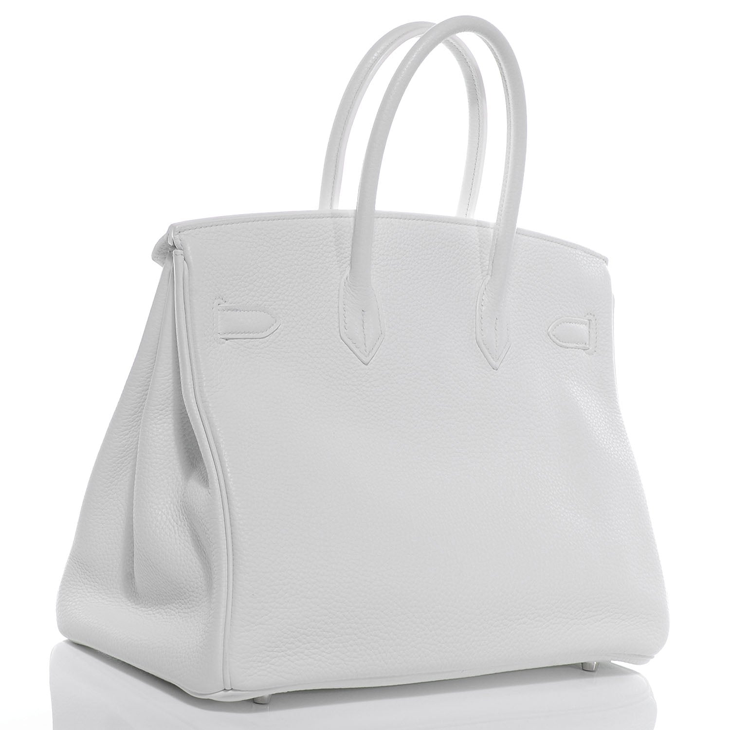 Hermes Taurillon Clemence Lizard Club Birkin 35 Blanc Gris Perle Sanguine 3 of 13
