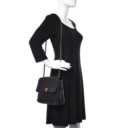 Chanel Lambskin Quilted Shoulder Bag Black 2 of 22