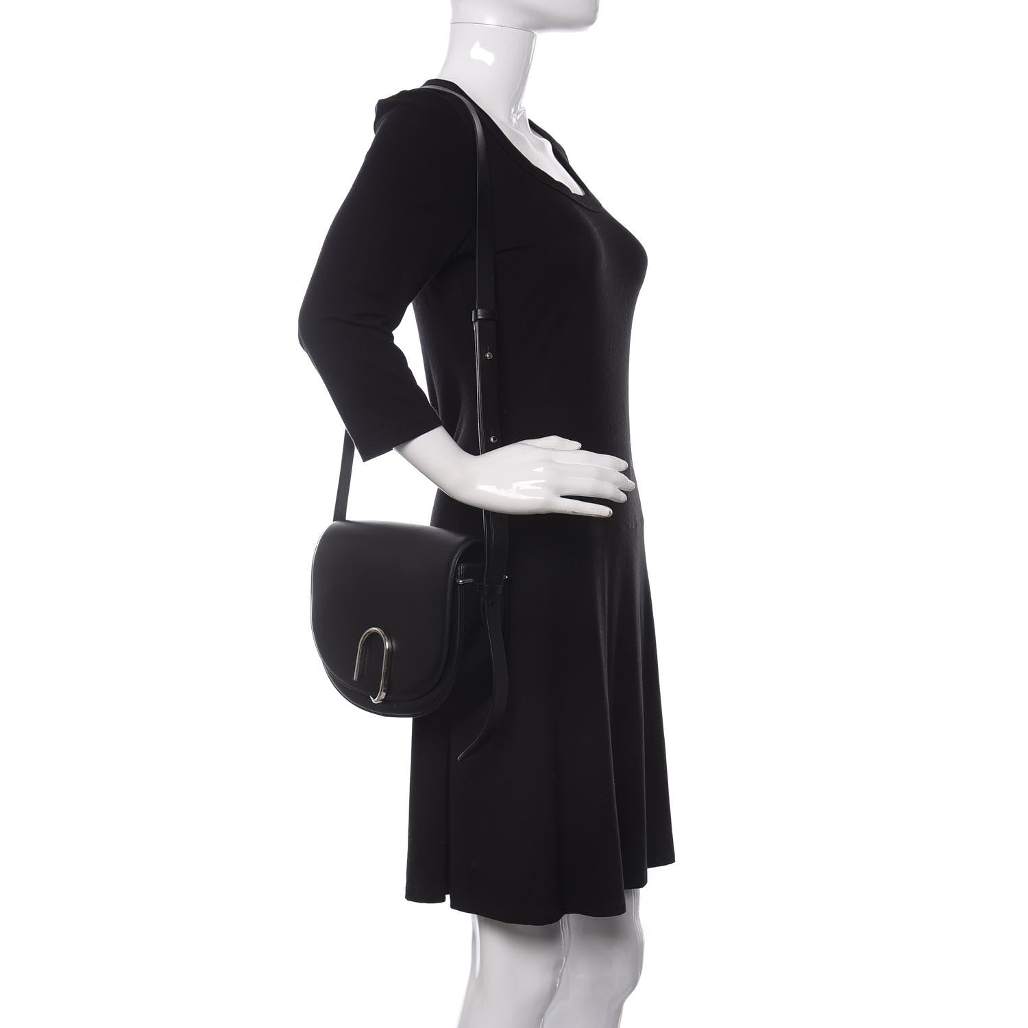 3.1 Phillip Lim Calfskin Alix Saddle Crossbody Bag Black 2 of 9