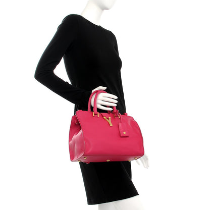 Saint Laurent Calfskin Small Classic Y Cabas Fuchsia 3 of 13