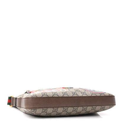 Gucci Soft GG Supreme Monogram Courrier Web Medium Flat Messenger Bag Beige New Acero Multicolor 4 of 10